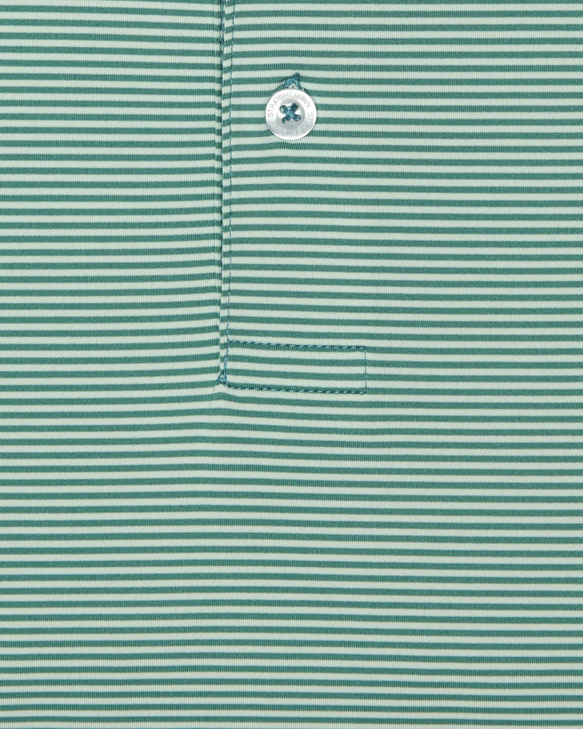 Straight Down Peninsula Stripe Polo - Celery