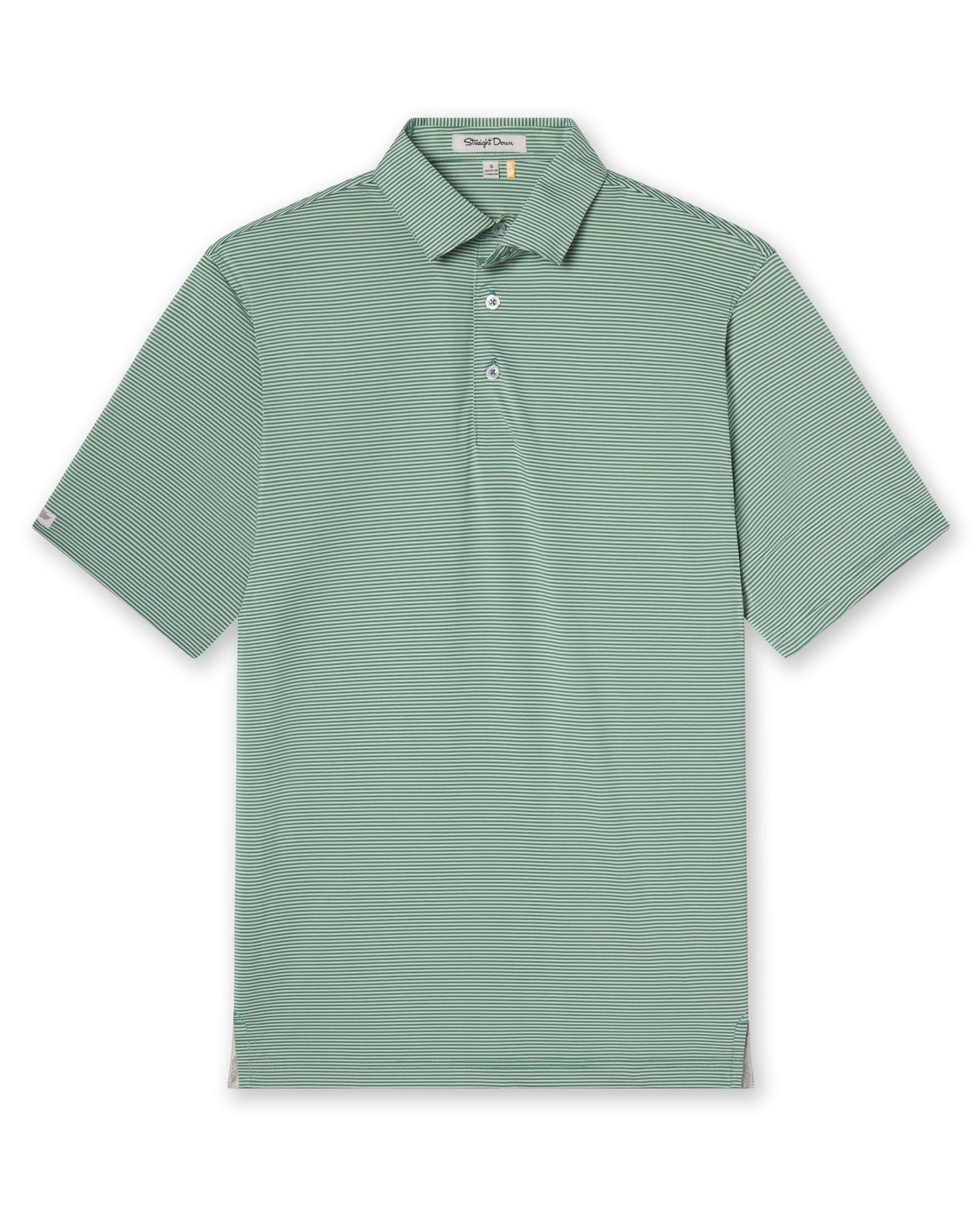 Straight Down Peninsula Stripe Polo - Celery