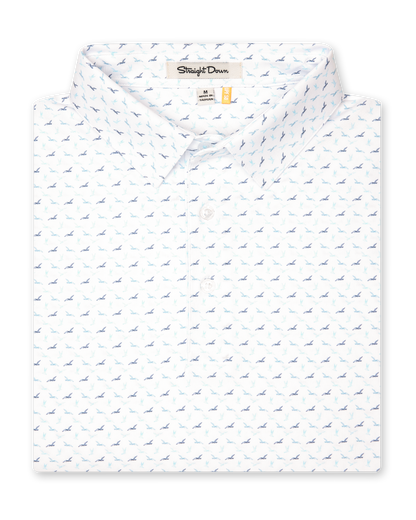 Straight Down Livingston Polo - White