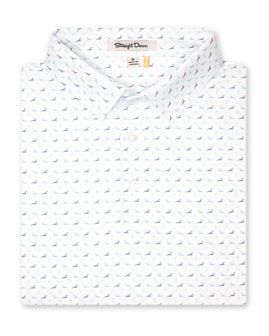 Straight Down Livingston Polo - White