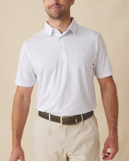 Straight Down Livingston Polo - White