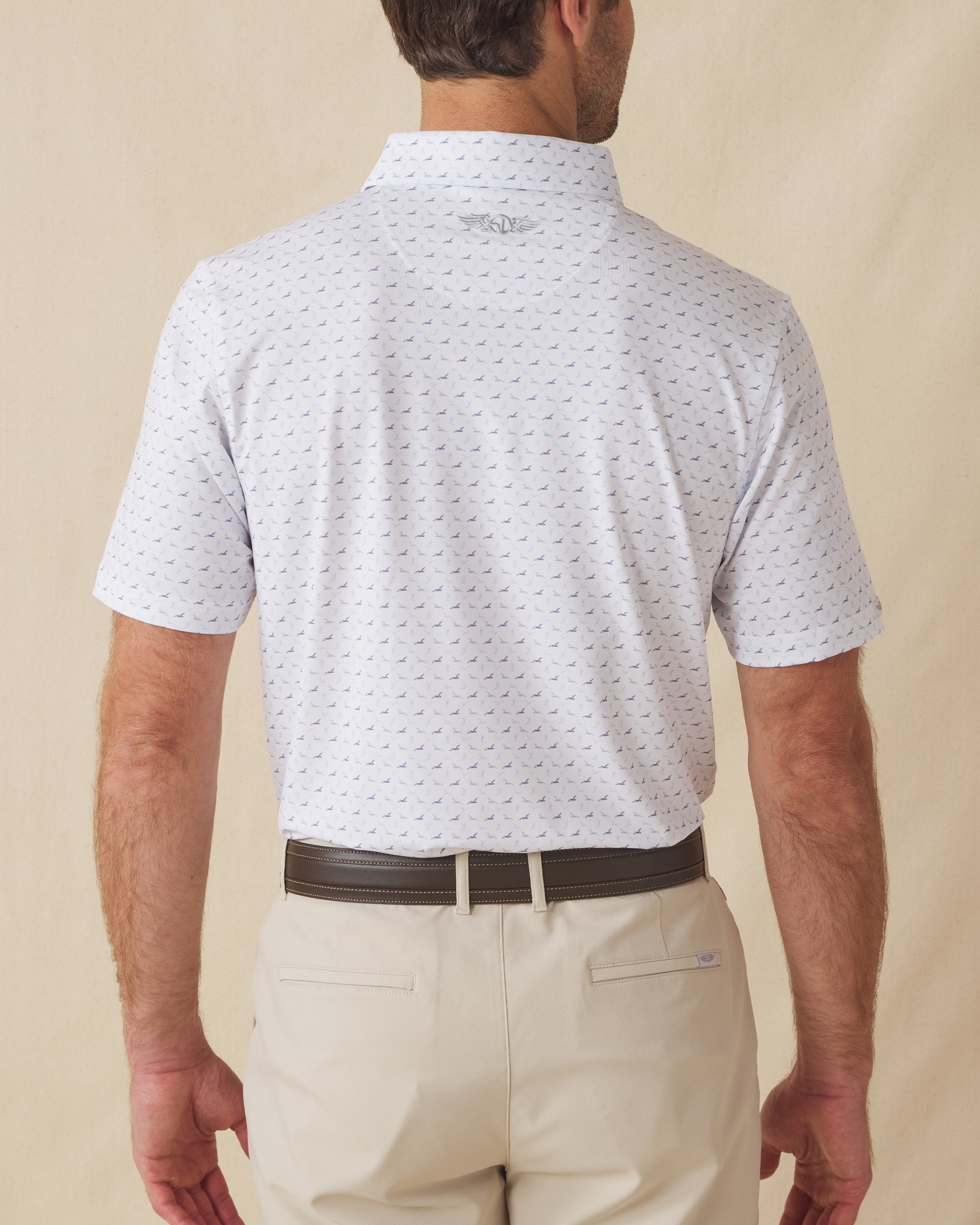 Straight Down Livingston Polo - White