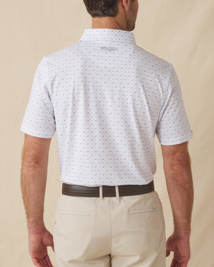 Straight Down Livingston Polo - White