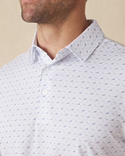 Straight Down Livingston Polo - White