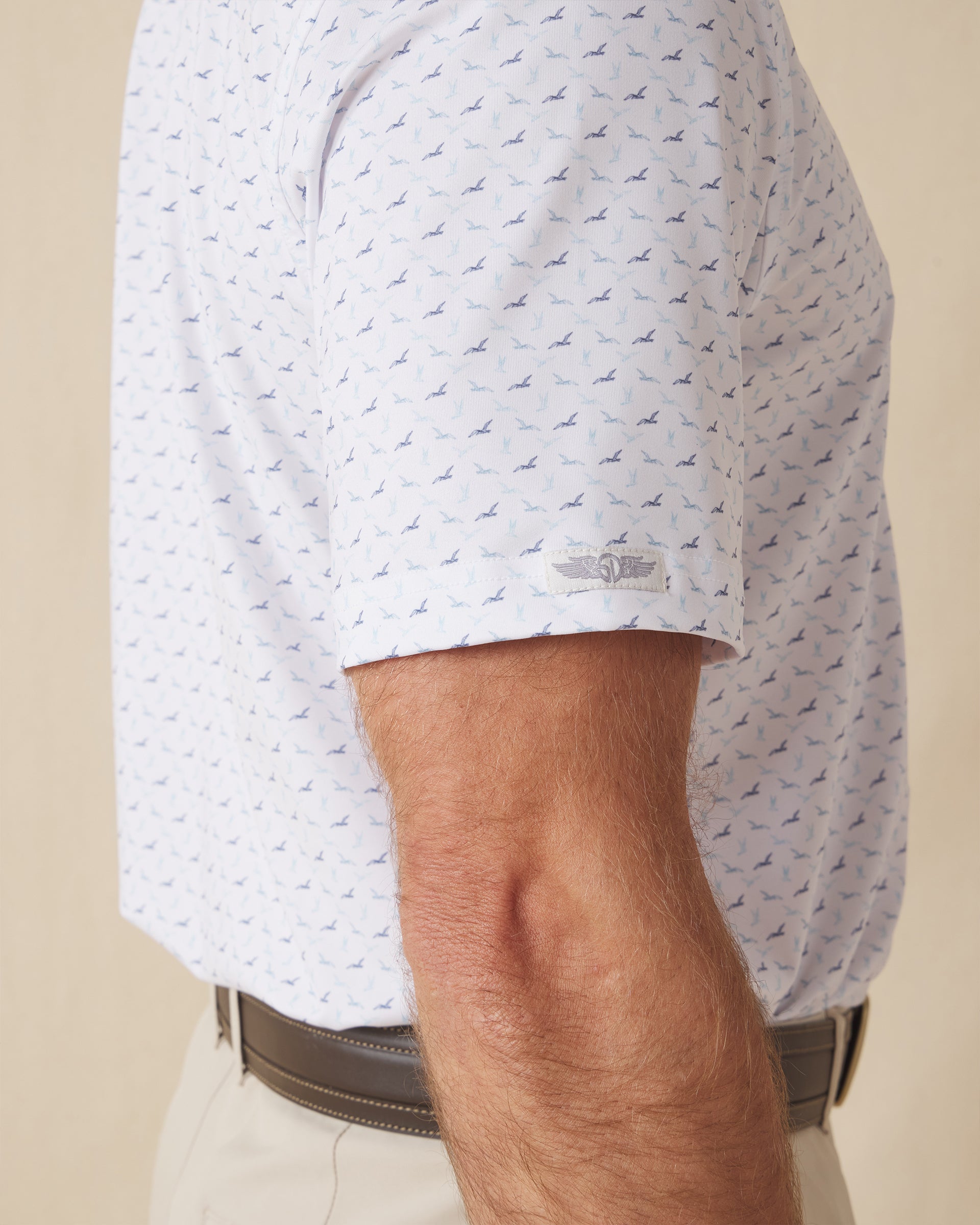 Straight Down Livingston Polo - White