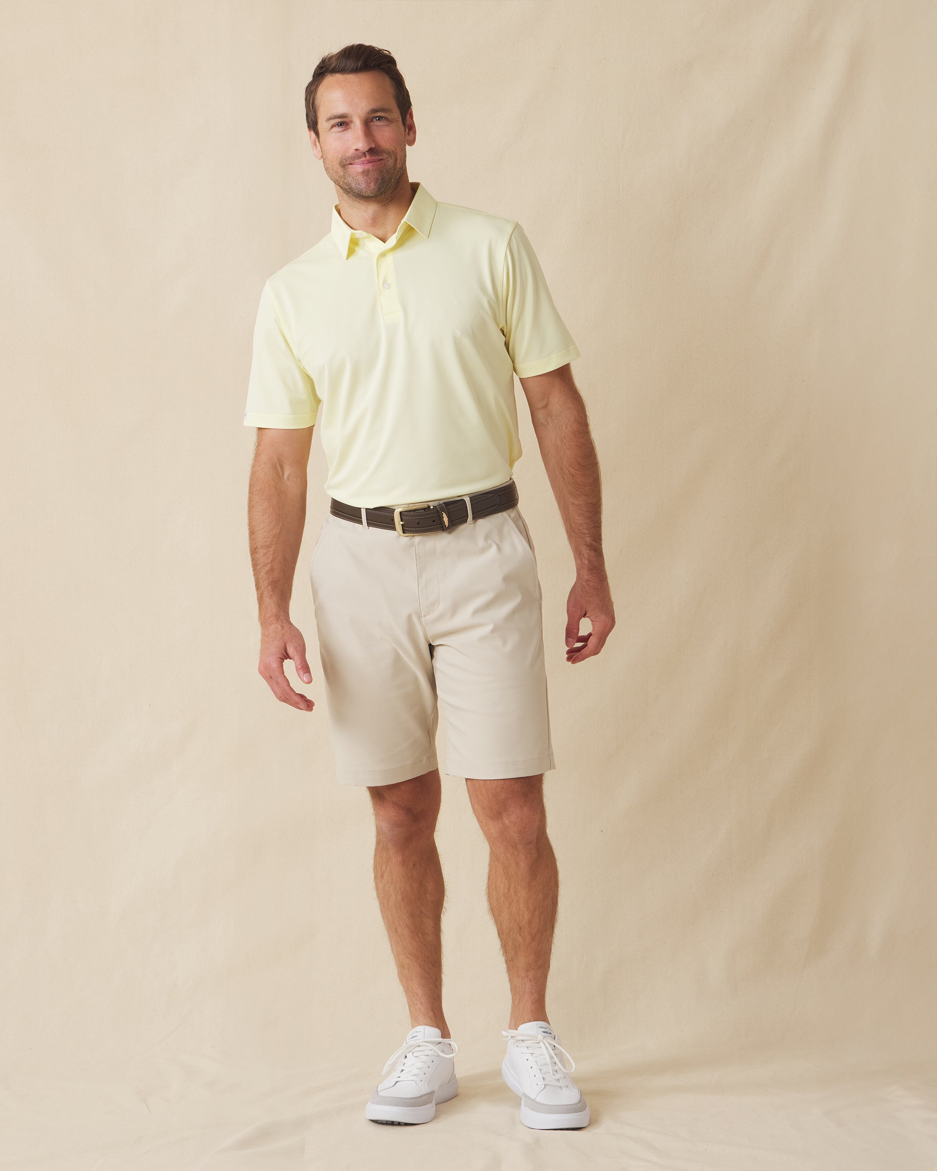 Straight Down Sullivan Polo - Pale Yellow