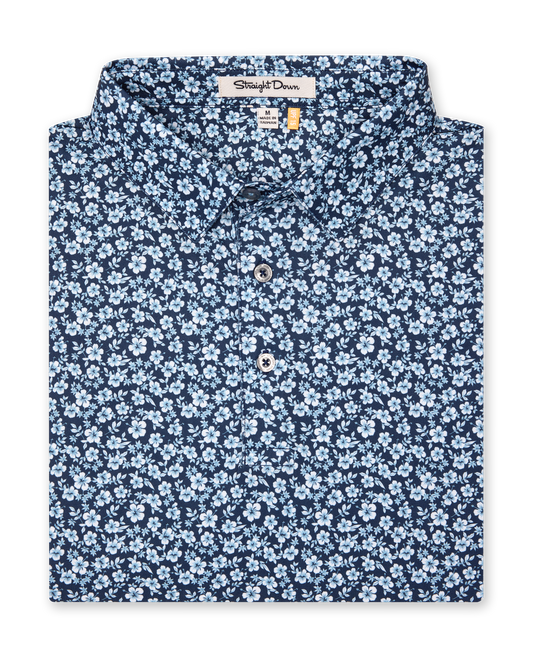 Straight Down Don Ho Polo - New Indigo
