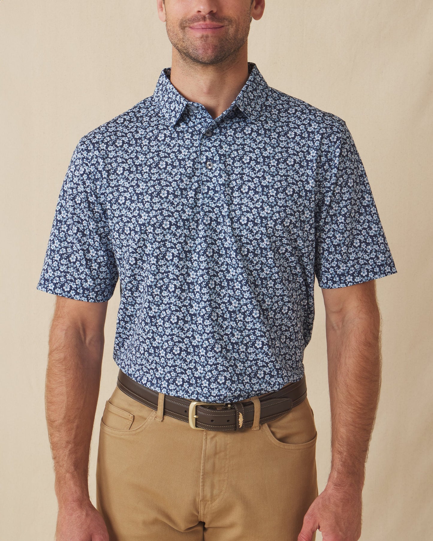 Straight Down Don Ho Polo - New Indigo