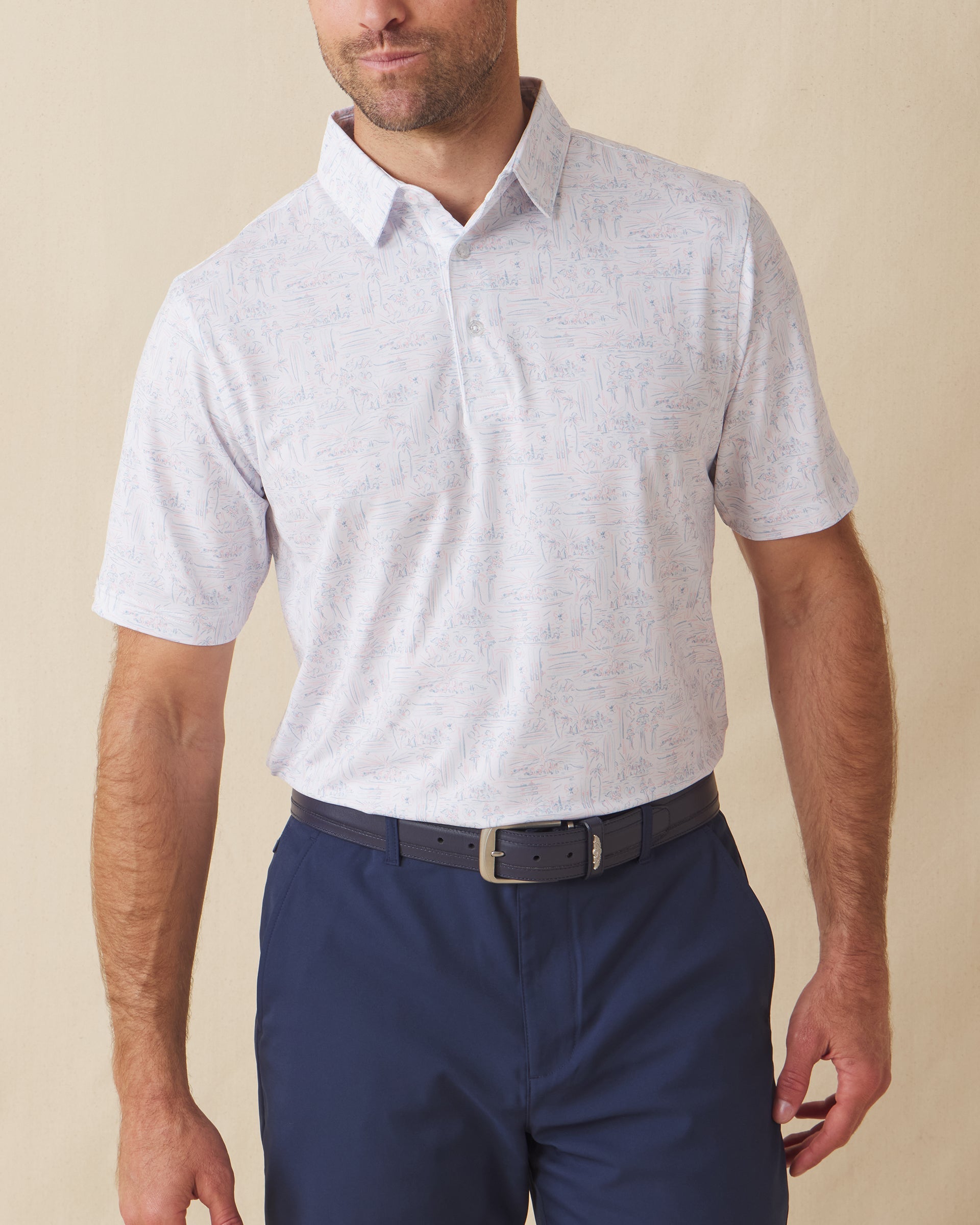 Straight Down Golden State Polo - Spritz