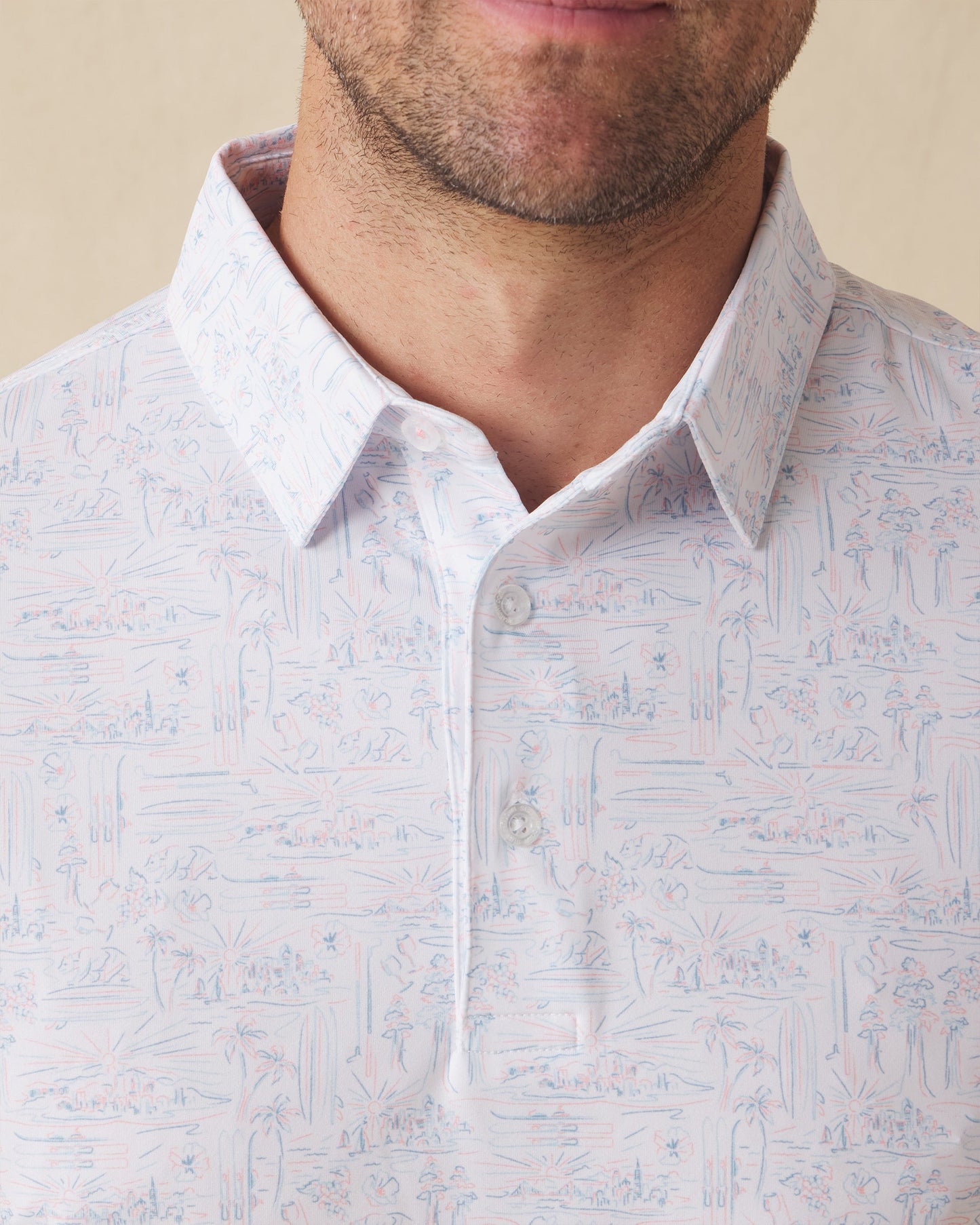 Straight Down Golden State Polo - Spritz