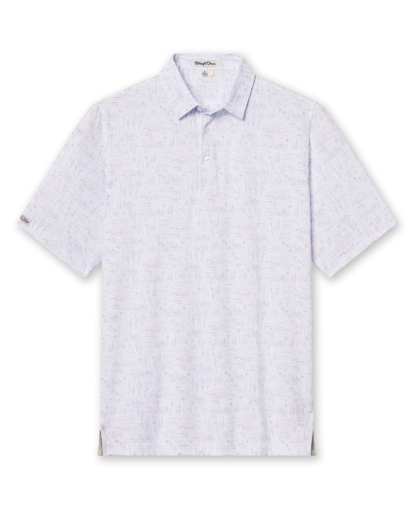 Straight Down Golden State Polo - Spritz