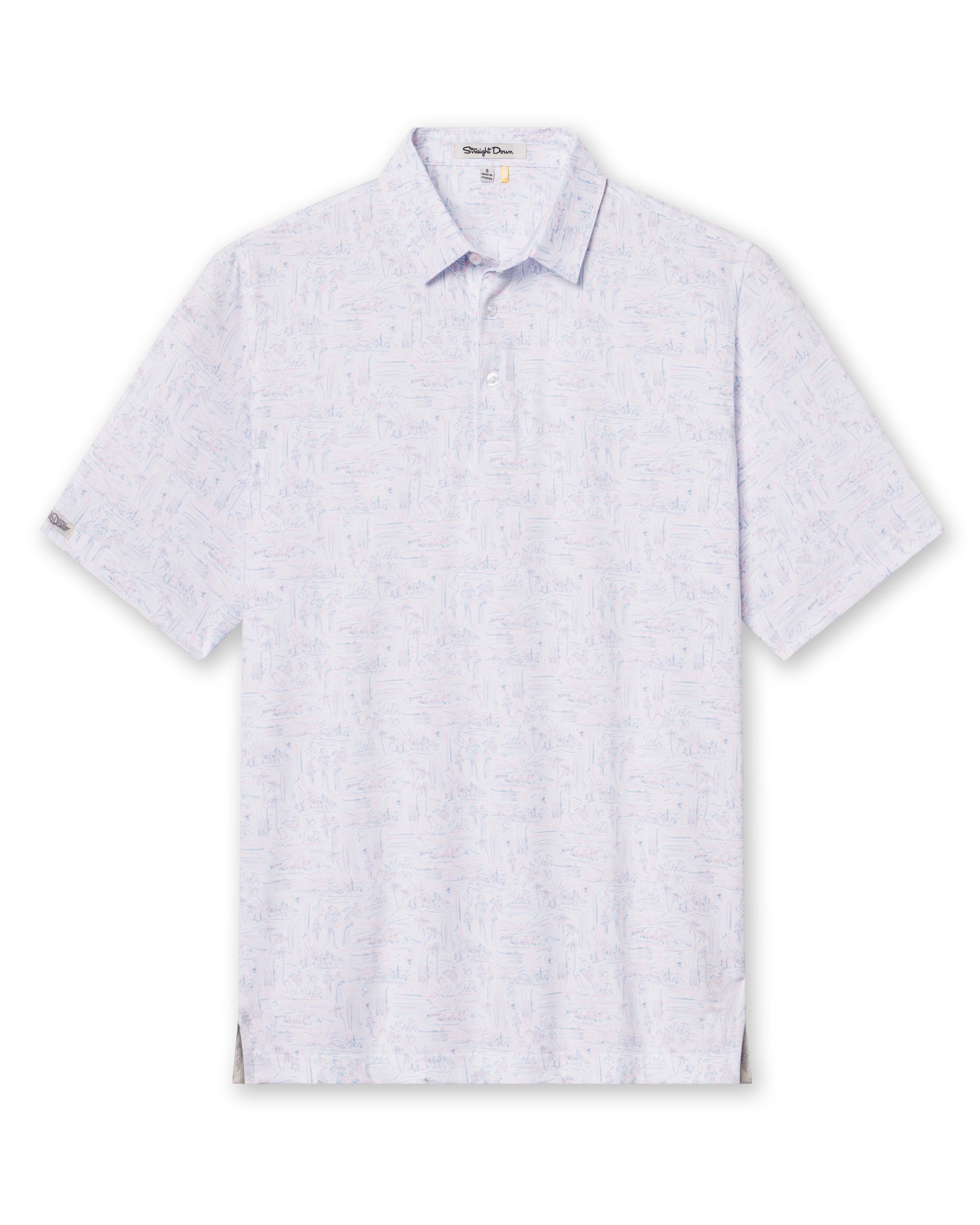 Straight Down Golden State Polo - Spritz