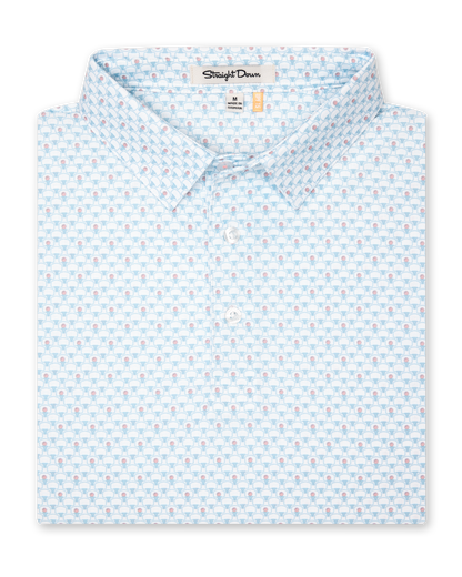 Straight Down Slam Dunk Polo - Coastal