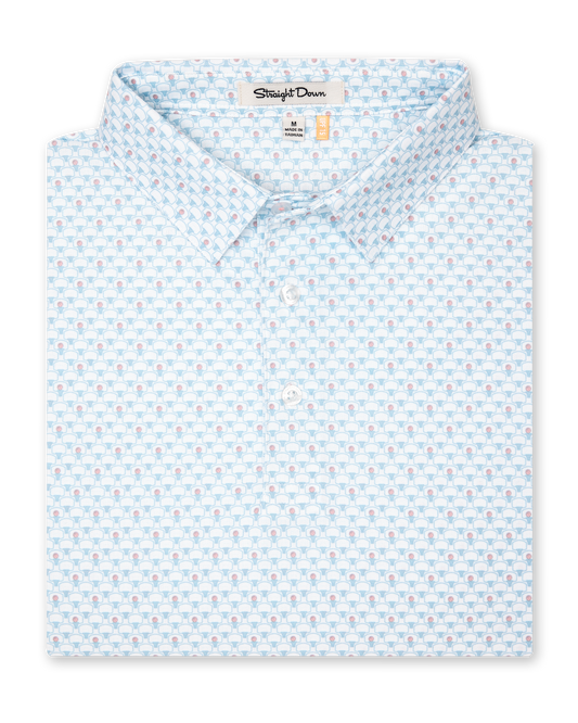 Straight Down Slam Dunk Polo - Coastal