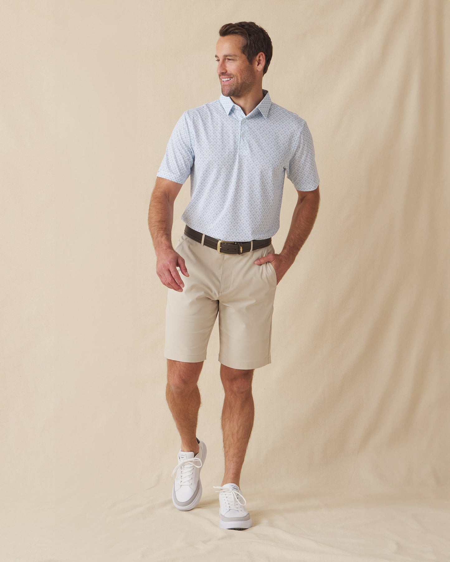 Straight Down Slam Dunk Polo - Coastal