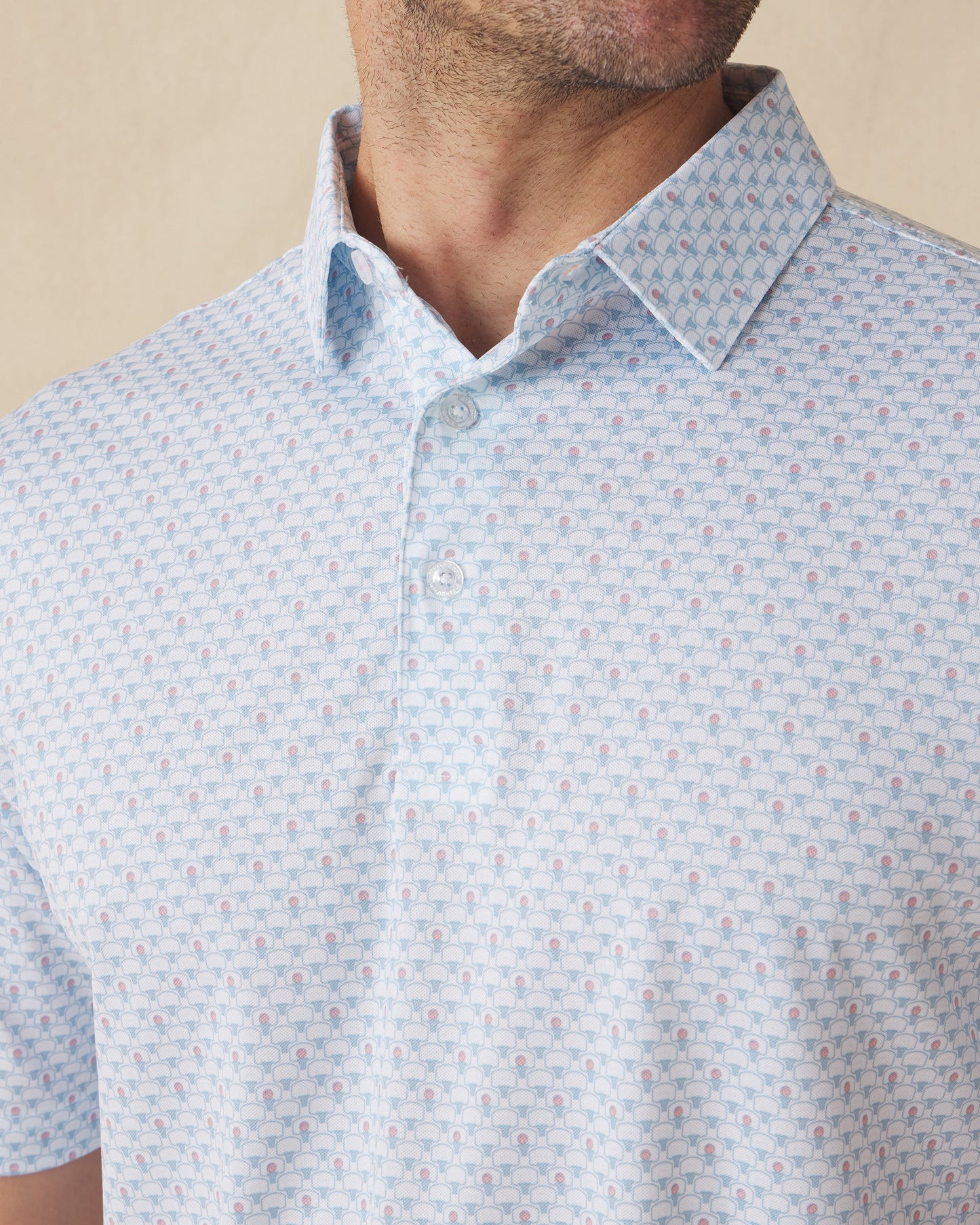 Straight Down Slam Dunk Polo - Coastal