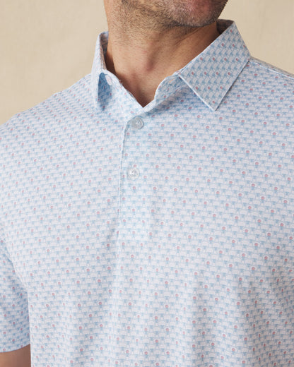 Straight Down Slam Dunk Polo - Coastal