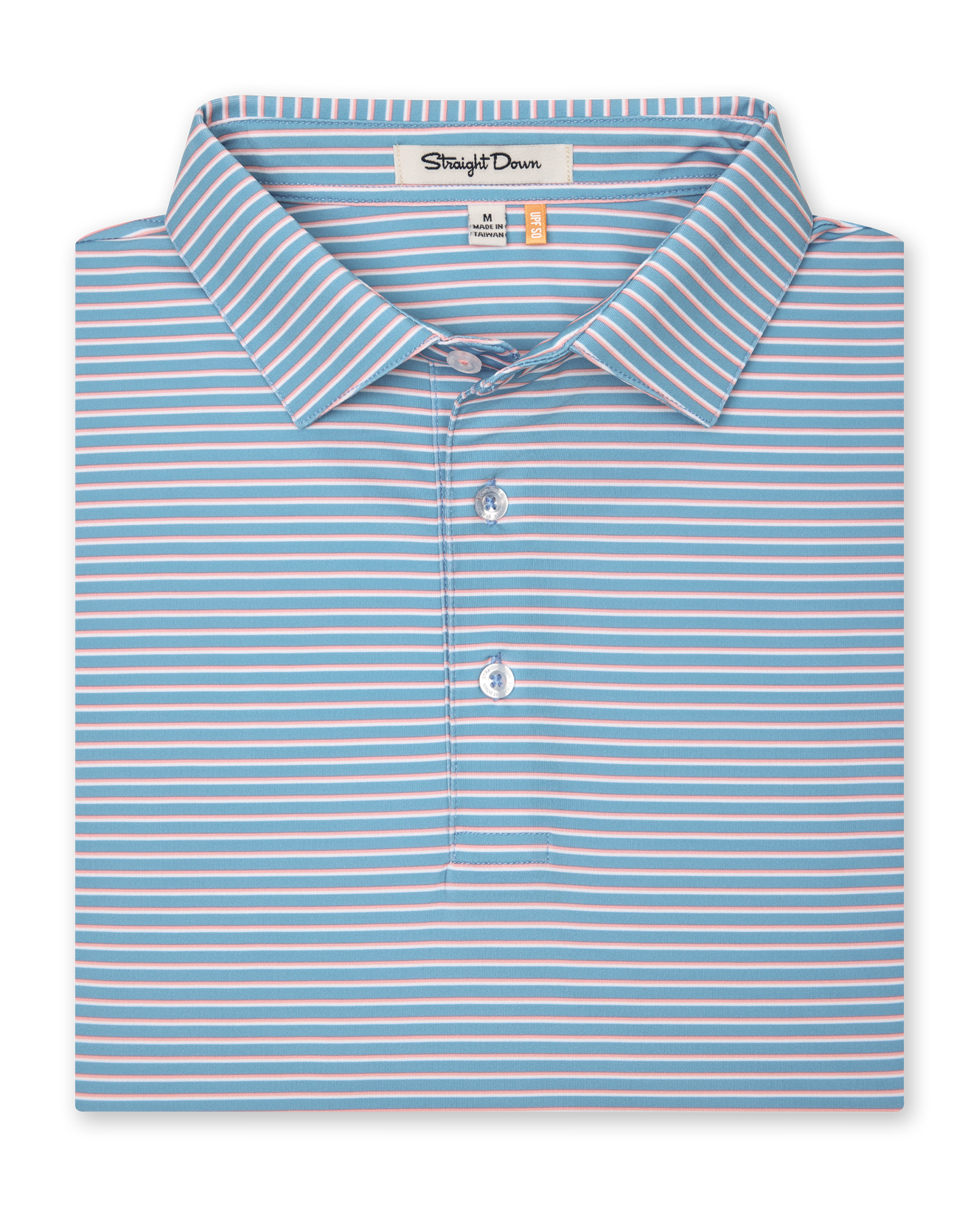 Straight Down Channel Stripe Polo - Coastal