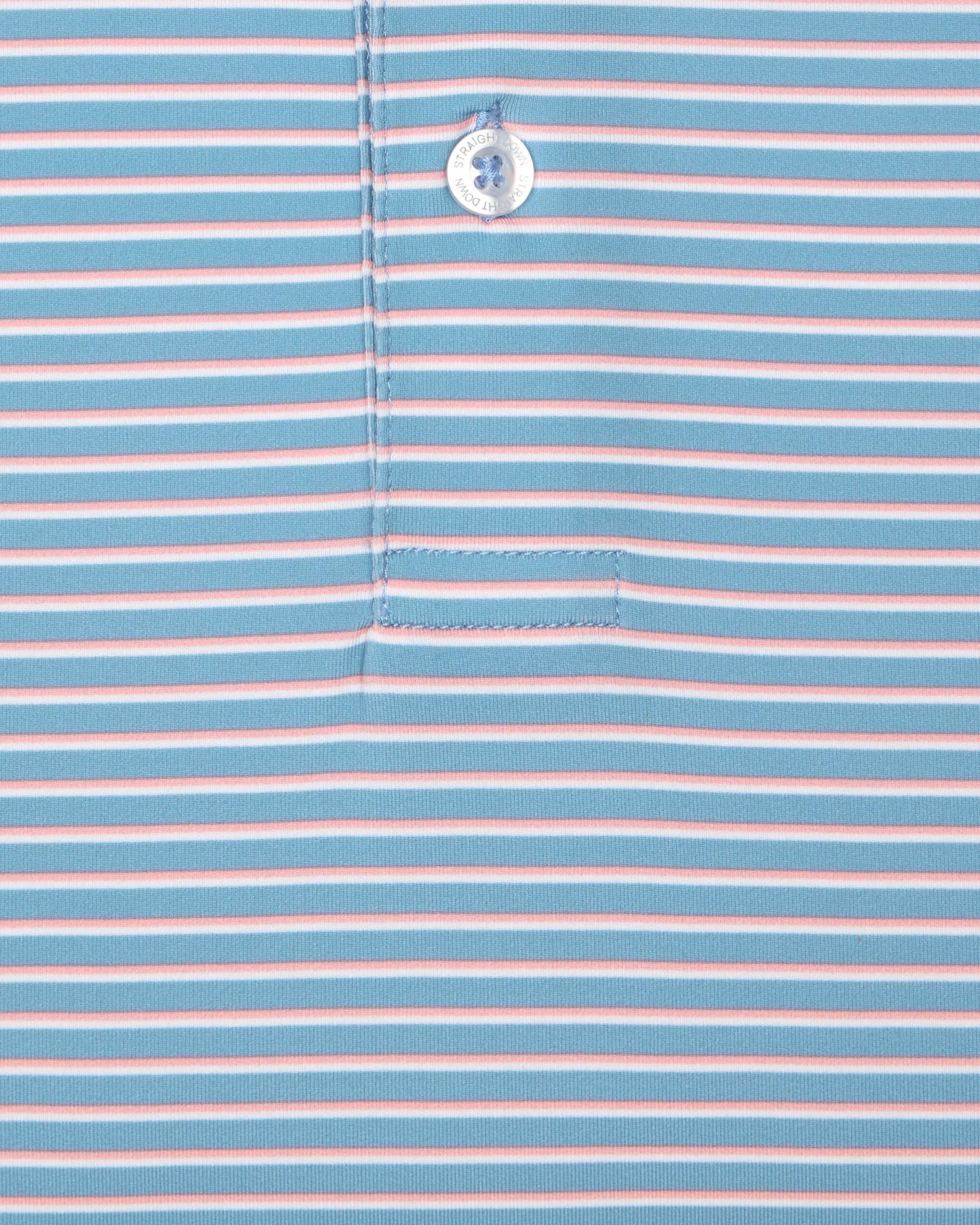 Straight Down Channel Stripe Polo - Coastal