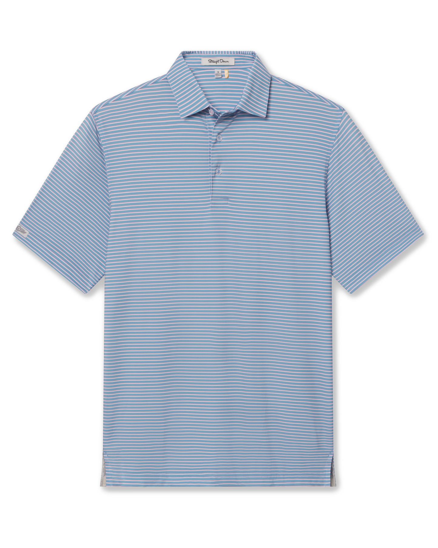 Straight Down Channel Stripe Polo - Coastal