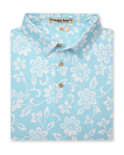Straight Down Napali Coast Polo - Gemstone