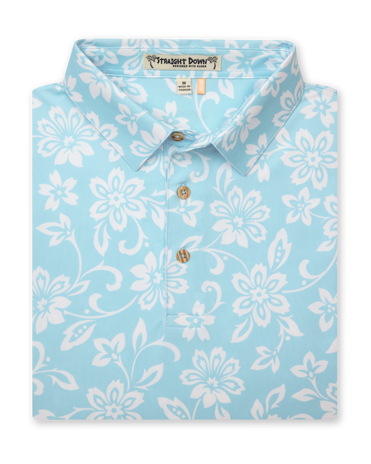 Straight Down Napali Coast Polo - Gemstone