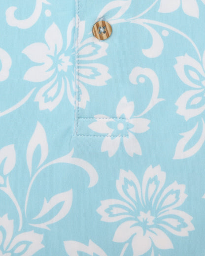 Straight Down Napali Coast Polo - Gemstone