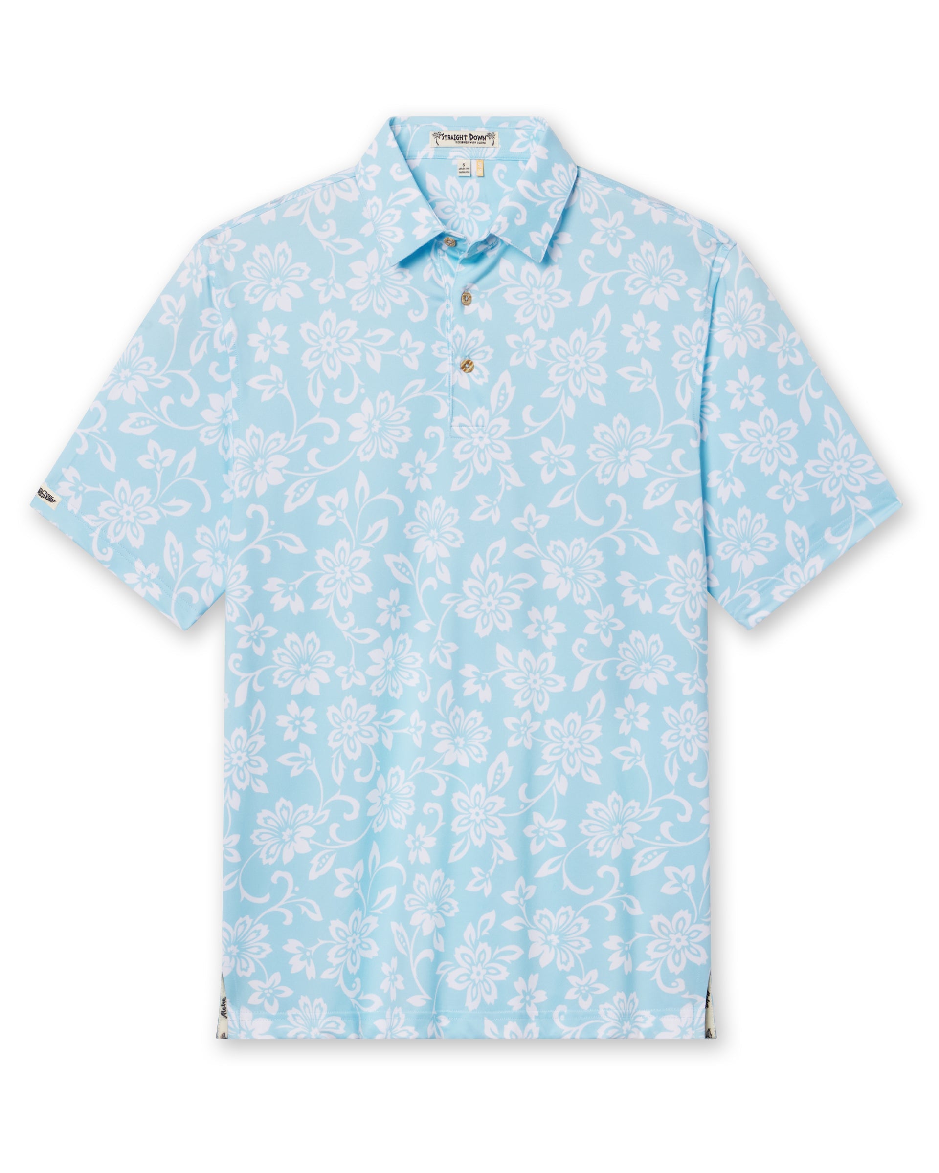 Straight Down Napali Coast Polo - Gemstone
