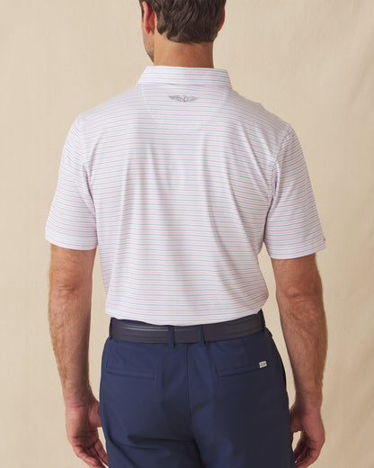 Straight Down Preserve Stripe Polo - Spritz