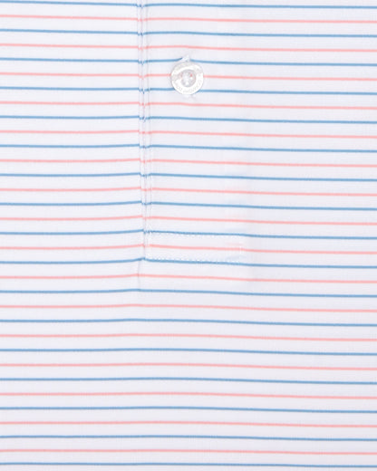 Straight Down Preserve Stripe Polo - Spritz