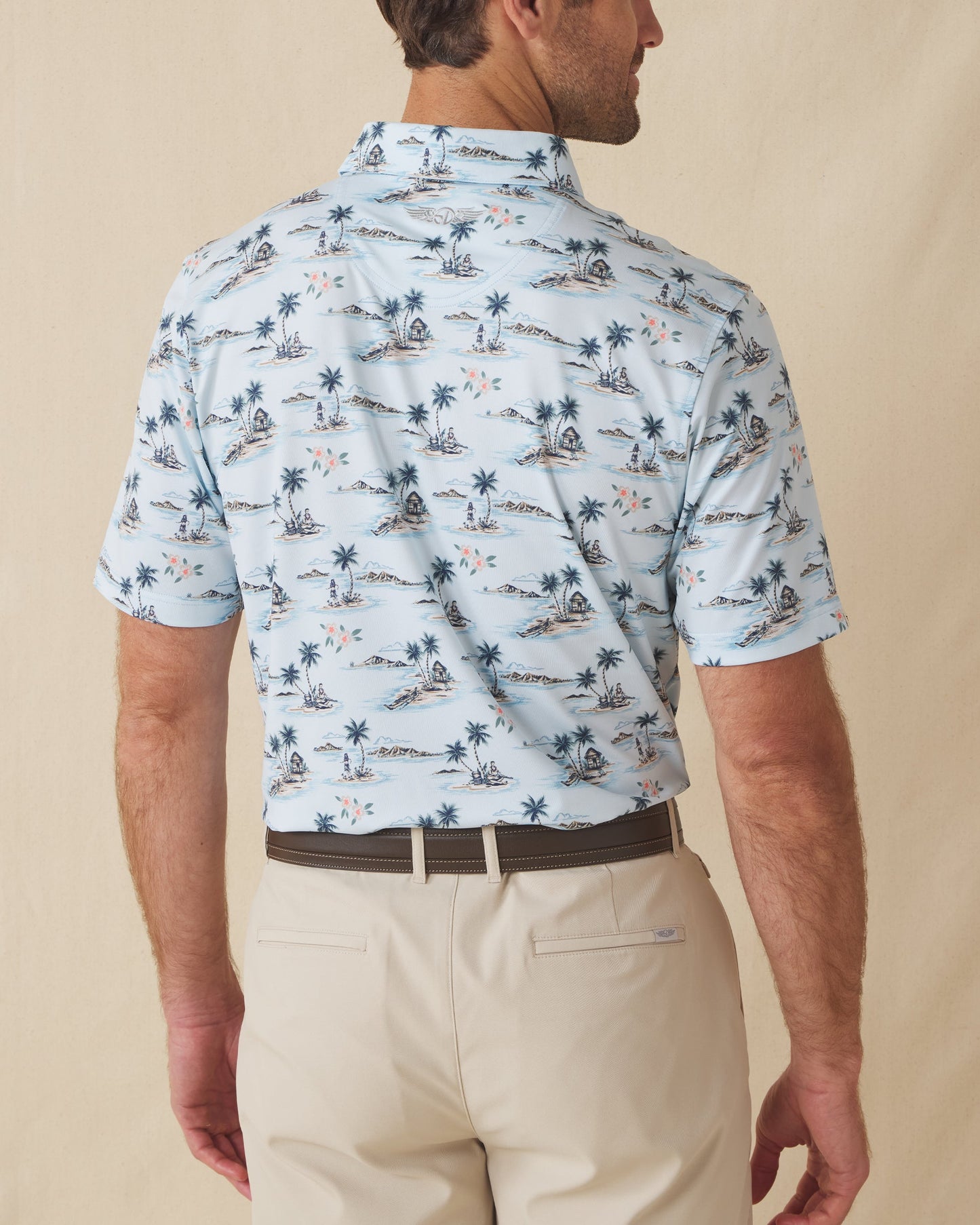 Straight Down Land Of Aloha Polo - Sea Spray