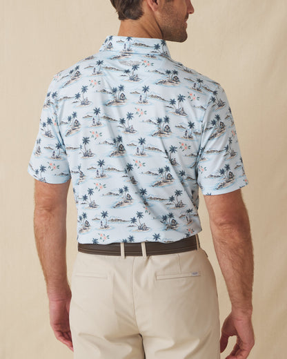 Straight Down Land Of Aloha Polo - Sea Spray