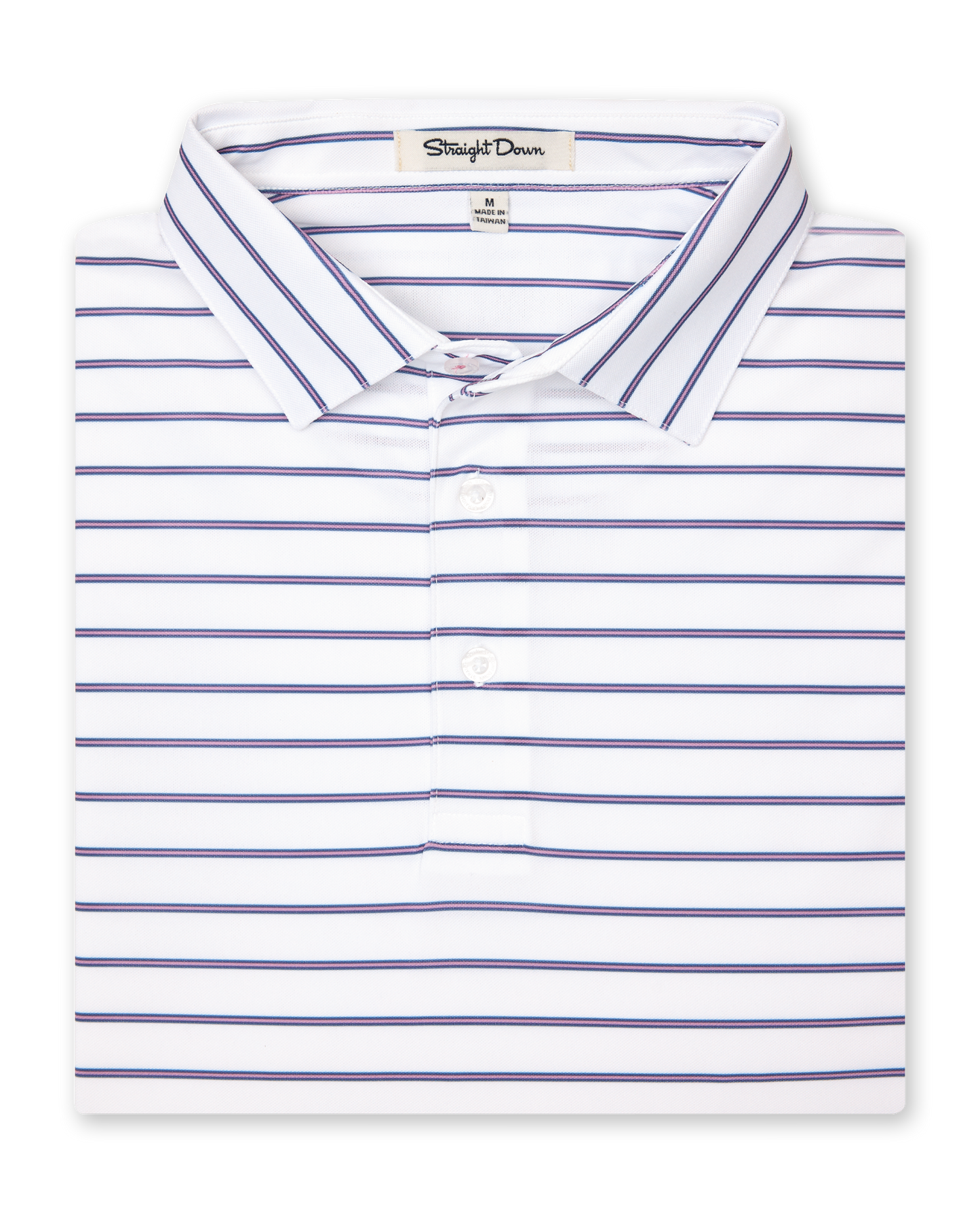 Straight Down Quintero Stripe Polo - Haze