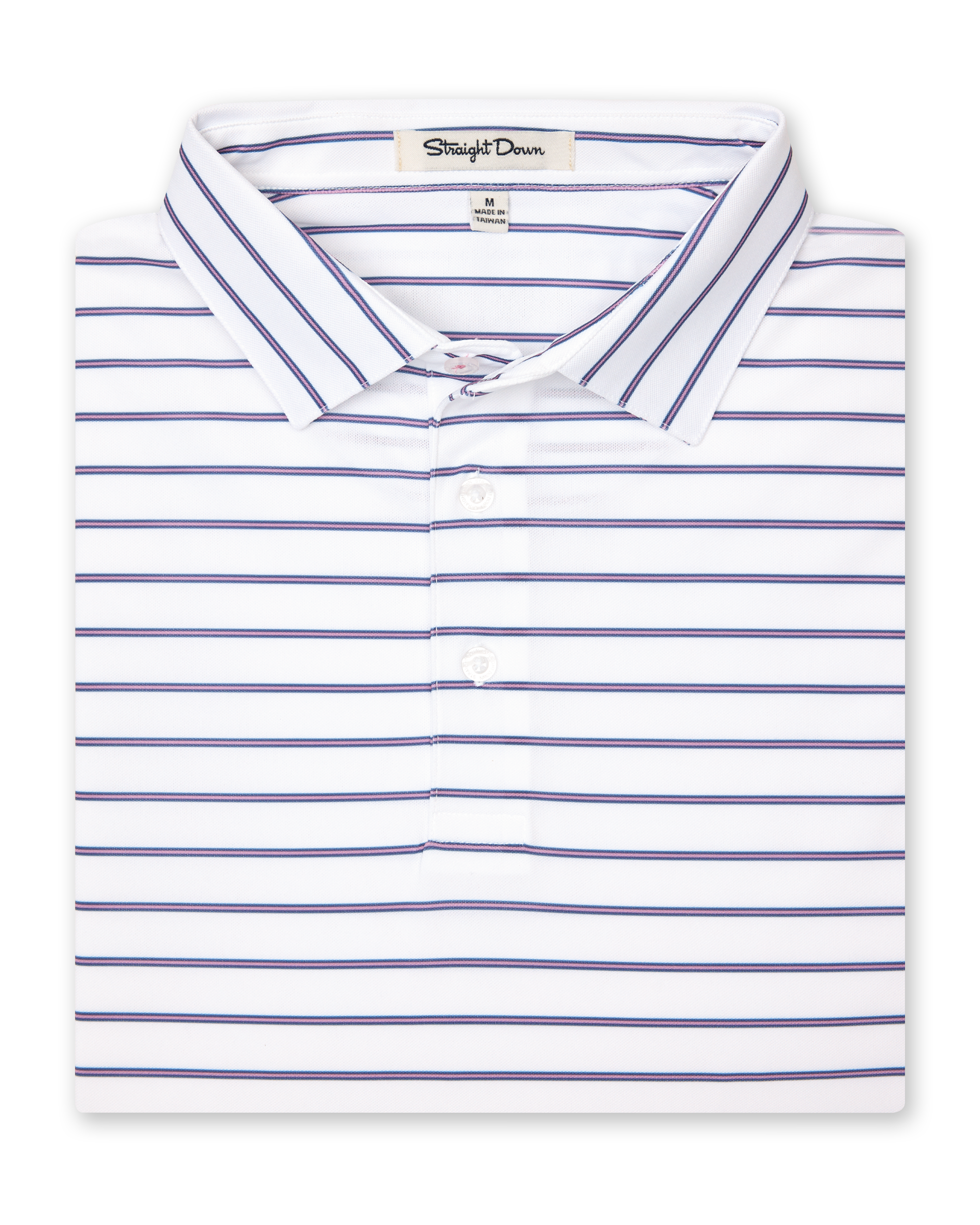 Straight Down Quintero Stripe Polo - Haze