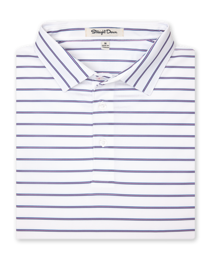 Straight Down Quintero Stripe Polo - Haze