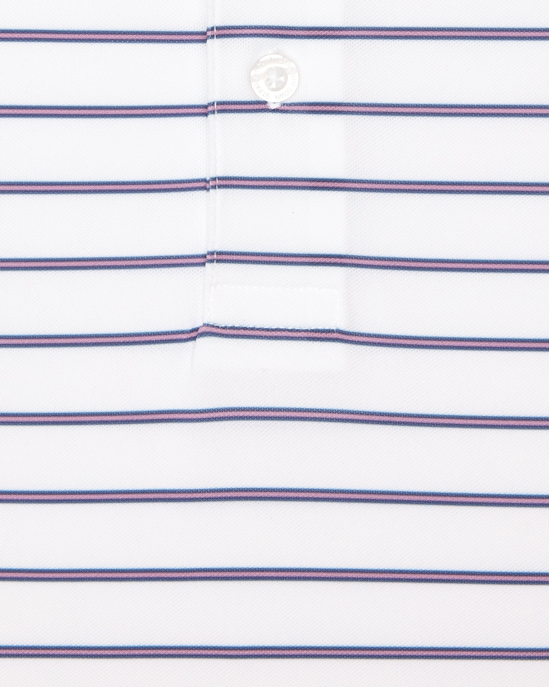 Straight Down Quintero Stripe Polo - Haze