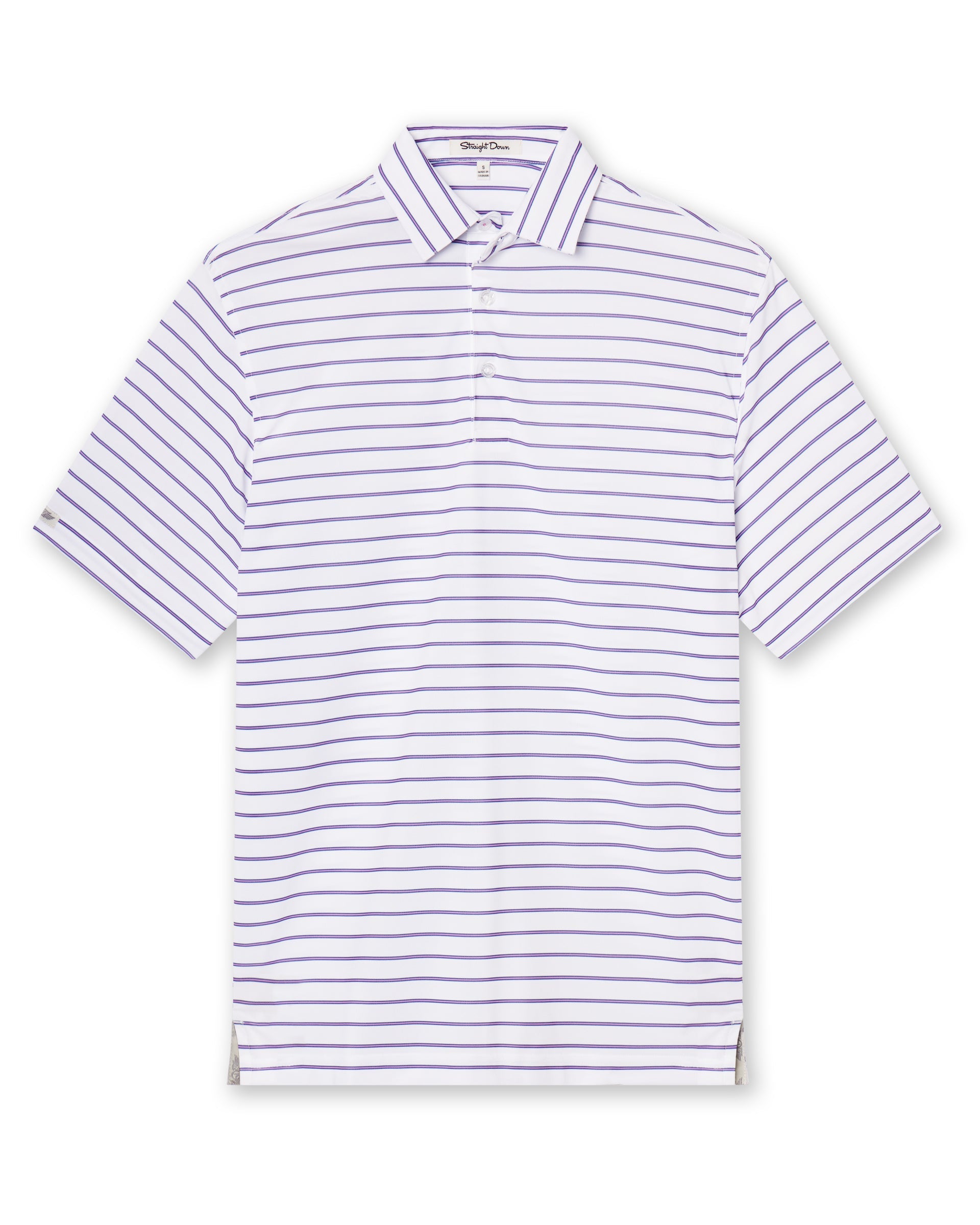 Straight Down Quintero Stripe Polo - Haze