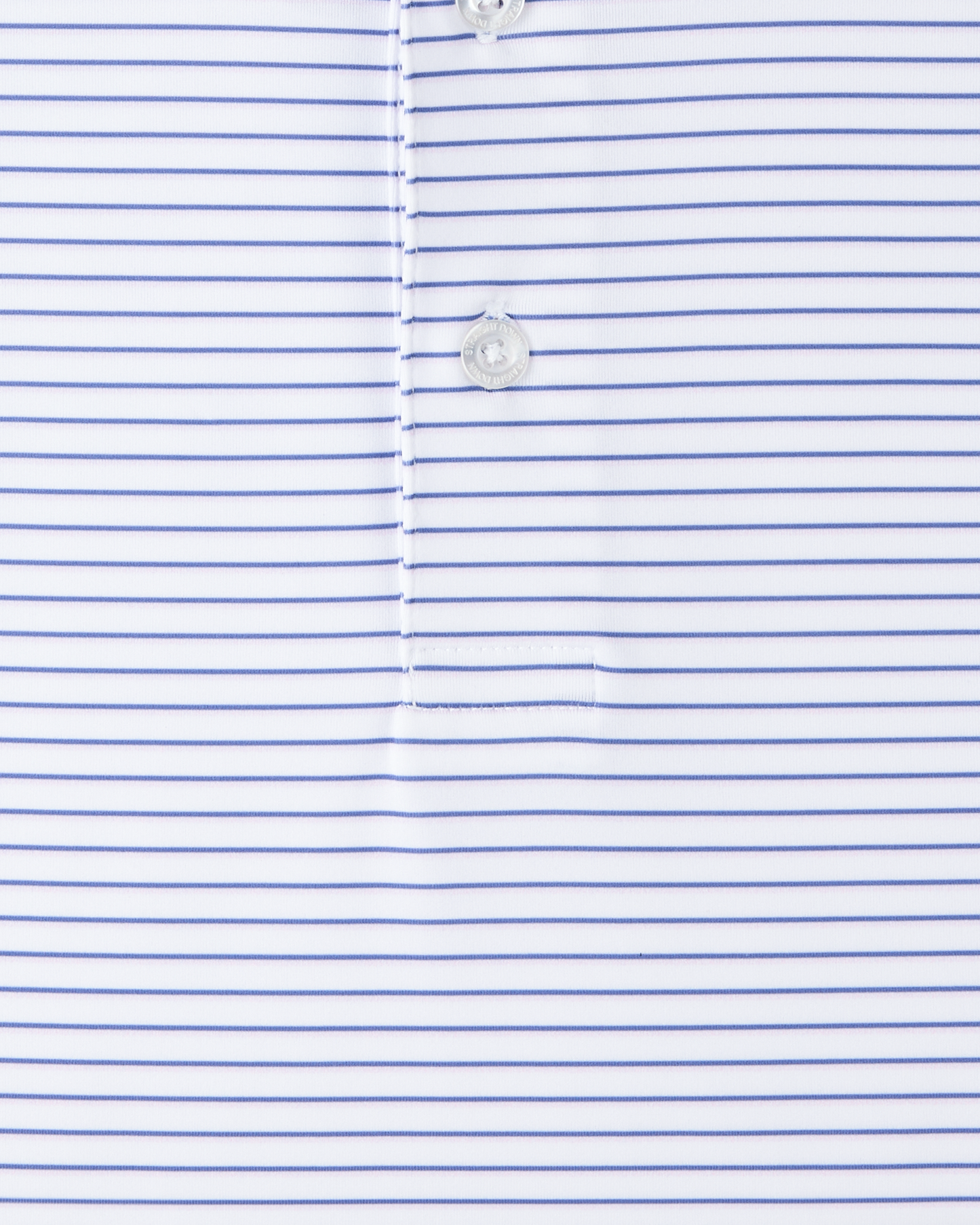 Straight Down Channel Stripe Polo - White
