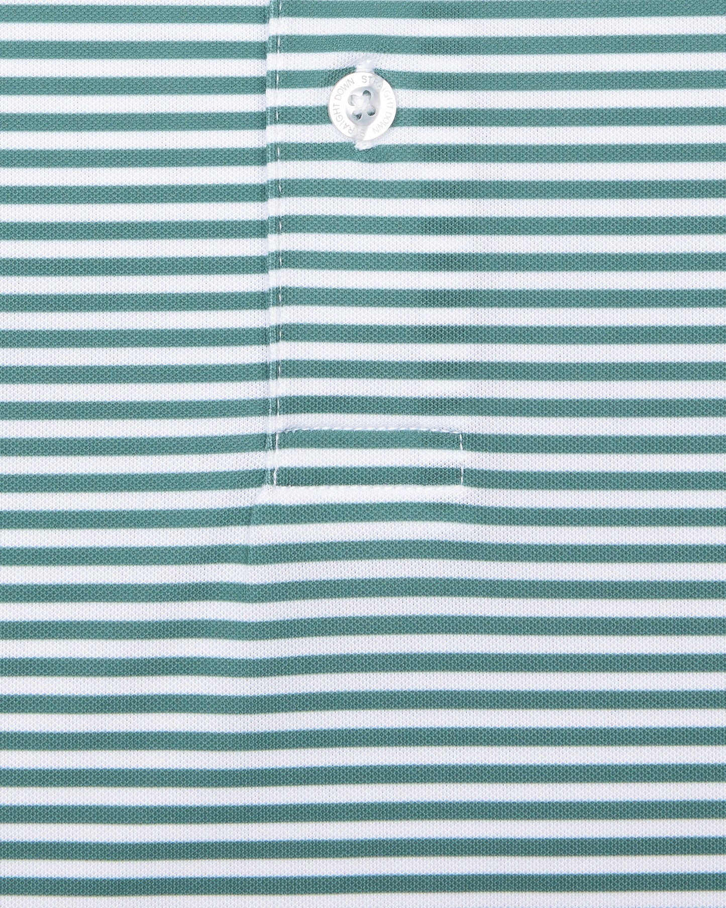 Straight Down Del Mar Stripe Polo - Sage