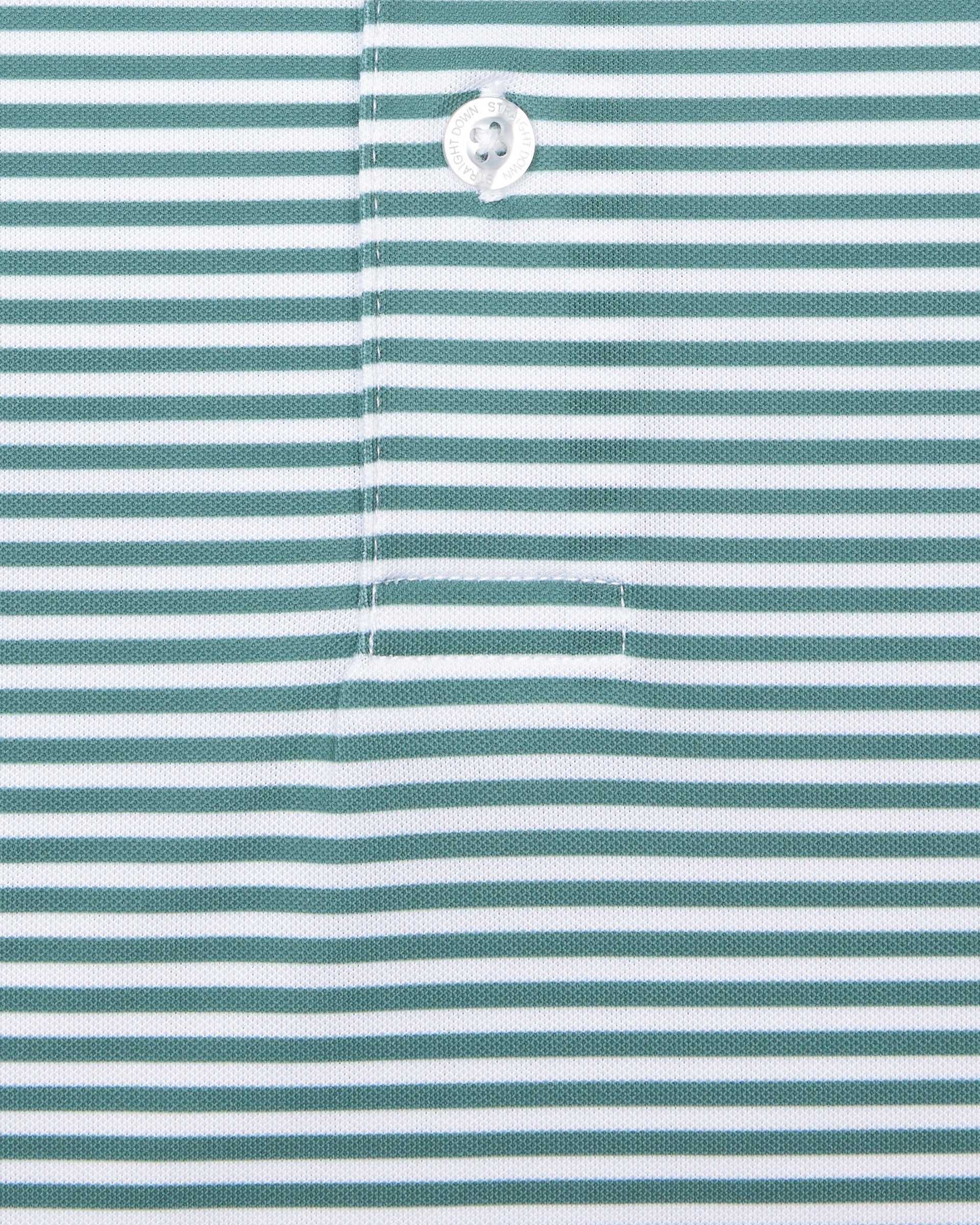 Straight Down Del Mar Stripe Polo - Sage