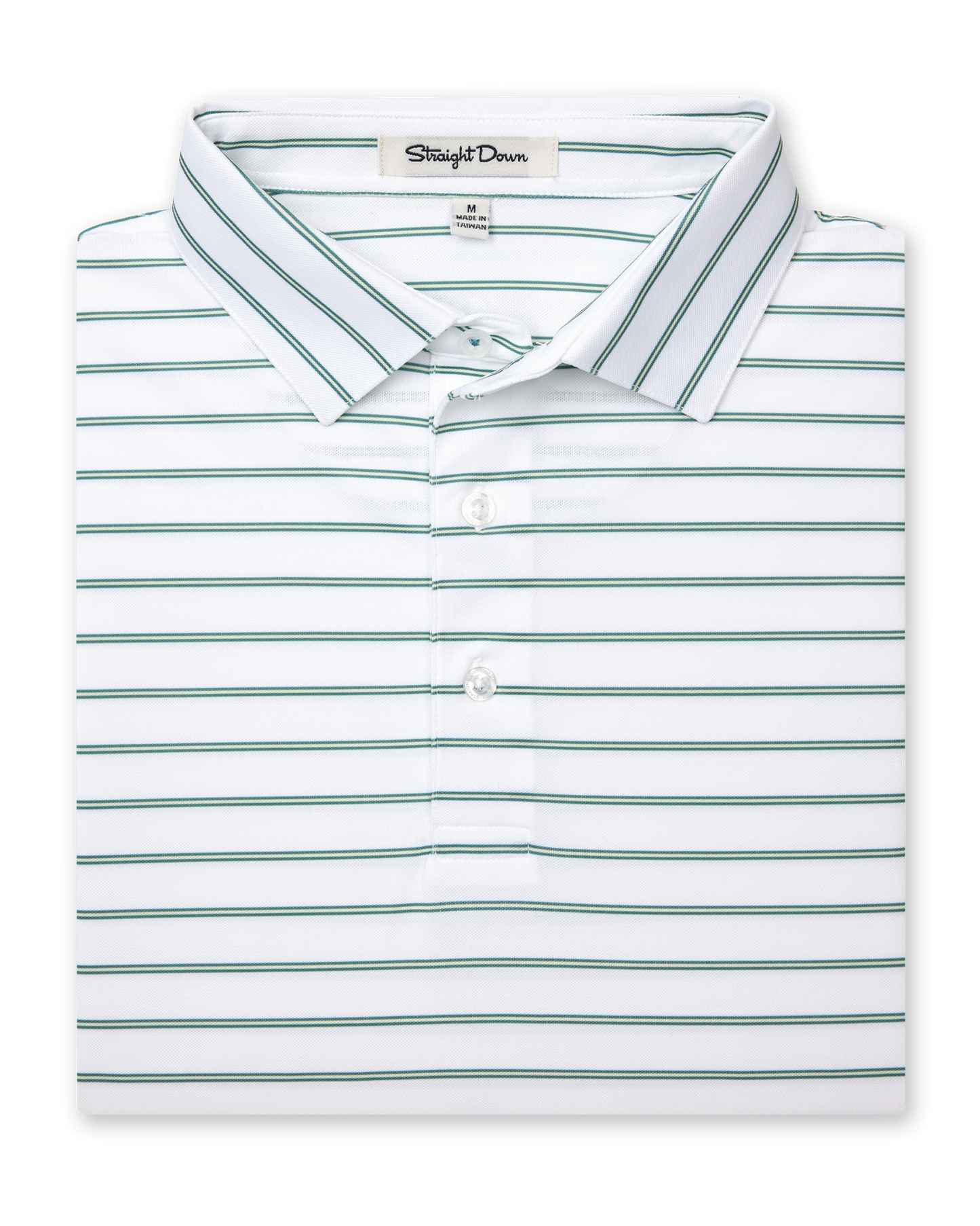 Straight Down Quintero Stripe Polo - Sage