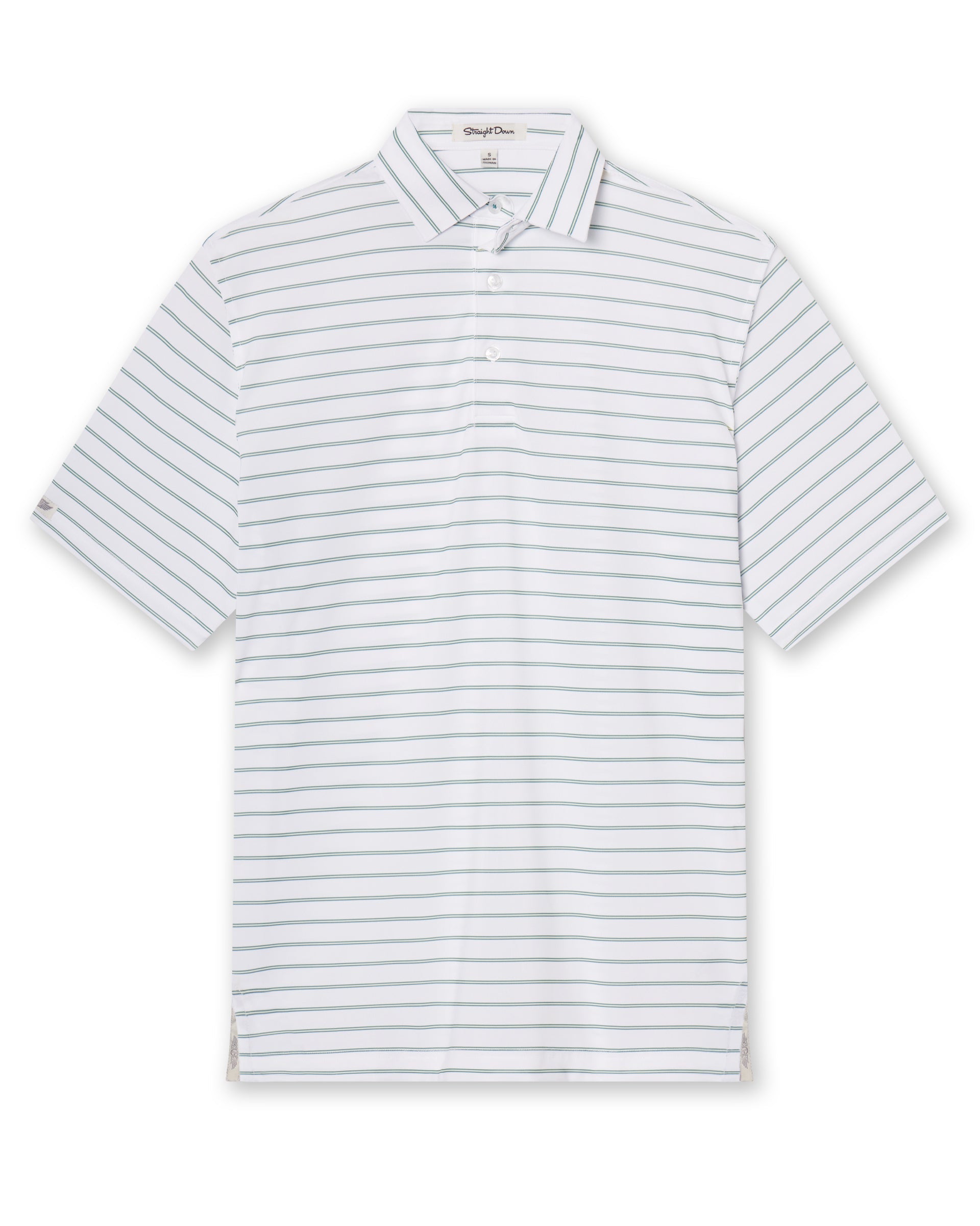 Straight Down Quintero Stripe Polo - Sage
