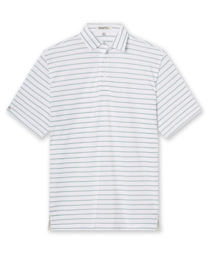 Straight Down Quintero Stripe Polo - Sage