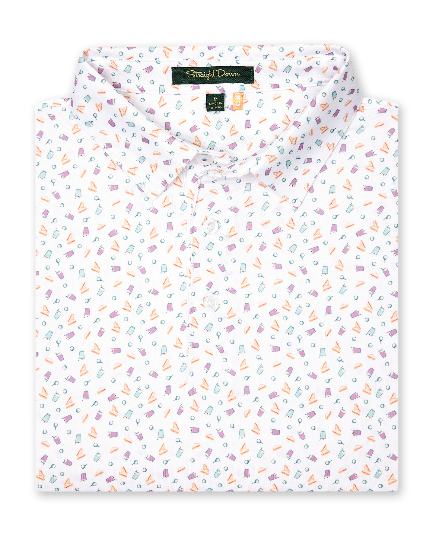 Straight Down Pimento Cheese Polo - White