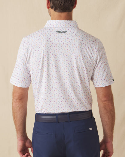 Straight Down Pimento Cheese Polo - White