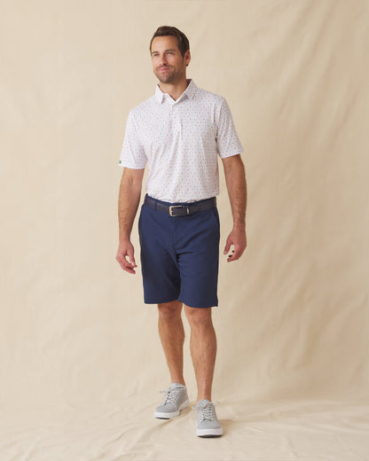 Straight Down Pimento Cheese Polo - White