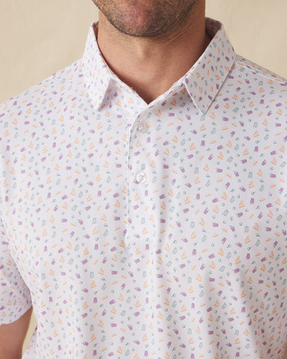 Straight Down Pimento Cheese Polo - White