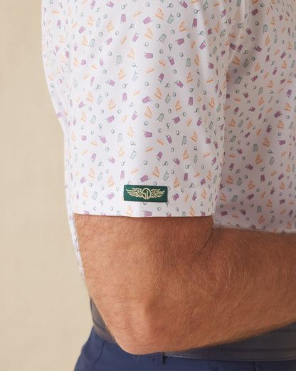 Straight Down Pimento Cheese Polo - White