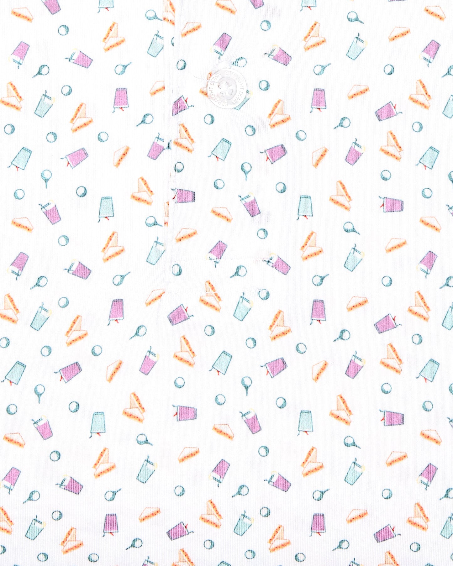 Straight Down Pimento Cheese Polo - White