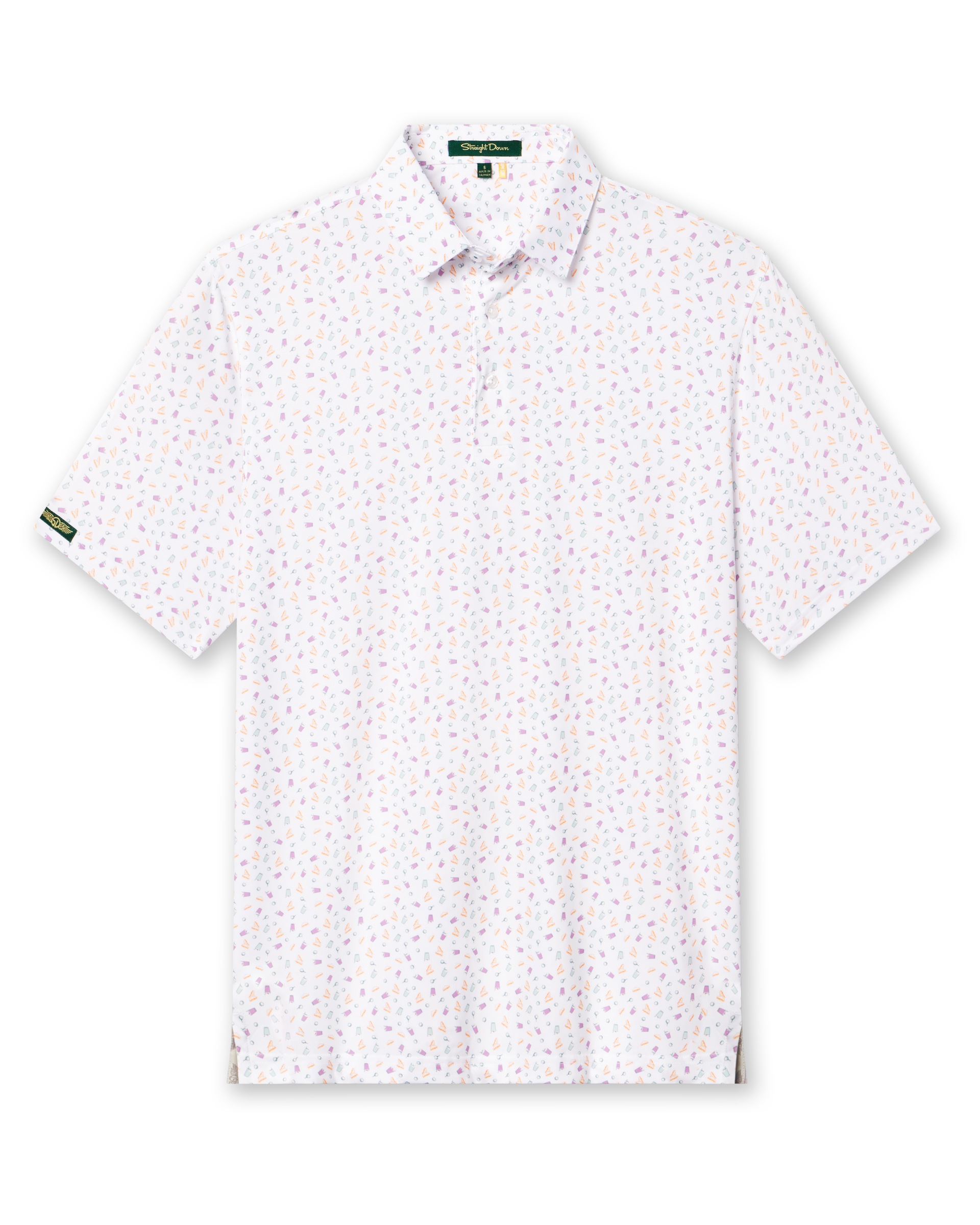 Straight Down Pimento Cheese Polo - White